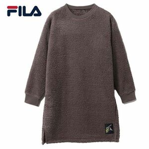 送料300円(税込)■wj030■レディース FILA 長袖 ボア ミニワンピース(443-607) M(柊)【シンオク】