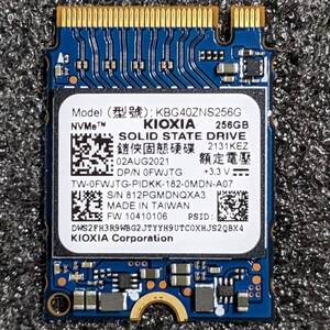 【中古】KIOXIA 256GB SSD KBG40ZNS256G [M.2 2230 NVMe PCIe3.0x4 健康状態:87%]