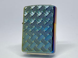 送料無料 ZIPPO[ジッポー] 両面加工 アーマー ワイヤーメッシュ レインボーチタンコーティング WIRE MESH2TC(R)