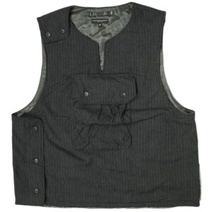 Engineered Garments エンジニアードガーメンツ Cover Vest - Wool St. カバーベスト ウールストライプ M CHARCOAL プルオーバー g19342