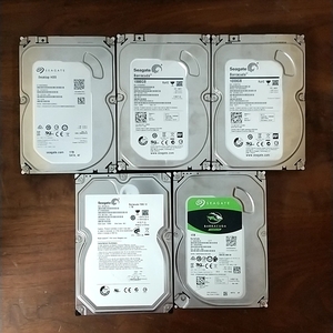 【正常判定】【5個セット】SEAGATE HDD 3.5インチ 1TB ハードディスク パソコン