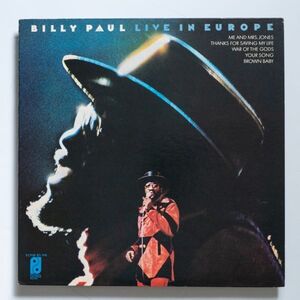 【LP/国内盤美品】Billy Paul / Live In Europe (ギャンブル&ハフ名曲収録)