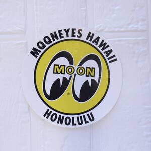 ★ハワイ直輸入★MOONEYES HAWAII HONOLULU ムーンアイズ ハワイ ロゴステッカー＜Lサイズ＞