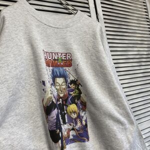 AXWR 1スタ グレー アニメ スウェット ハンターハンター HUNTERHUNTER 漫画 90s 00s ビンテージ 古着 卸 仕入れ kg