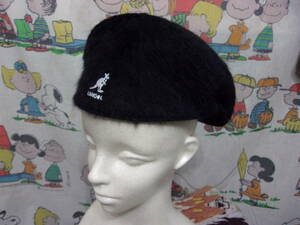 KANGOL アンゴラ ハンチング L (58cm位)カンゴール Furgora 504 K3016ST ブラック 黒色 Angola キャップ 帽子 服飾小物 服飾雑貨 人気 定番