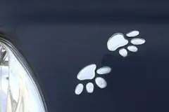 足形　犬　car　動物　自動車　窓ガラス　シール　車用　ステッカー　窓