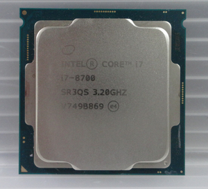 【中古】Intel CPU i7-8700/3.20GHZ【作動機器より取り外し品】