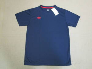 超特価!吸汗速乾!新品即決!UMBRO アンブロ メンズ 半袖 Tシャツ スポーツウエア NAVY size L ポリエステル100%