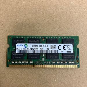 リ59 SAMSUNG ノートPCメモリ 8GB 2Rx8 PC3L-12800S 