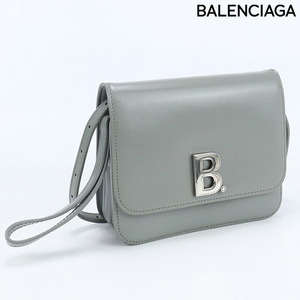 中古 バレンシアガ 斜め掛け ショルダーバッグ レディース ブランド BALENCIAGA B.ロゴ ショルダーバッグ レザー グレー バッグ