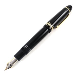 良品△MONTBLANC モンブラン マイスターシュテュック NO.149 ペン先18K Mニブ ホワイトスター 万年筆 ブラック ゴールド ドイツ製 メンズ