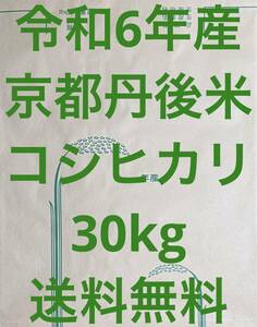 新米 玄米 30kg 令和6年産 京都 丹後 米 コシヒカリ 送料無料