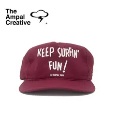 THE AMPAL CREATIVE (ザ・アンパル クリエイティブ) KEEP SURFIN FUN - Snapback (MAROON)