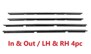 78-87 エルカミーノ　ベルト　ライン　ウィンドー　モールディング　In & Out/LH & RH ４本セット