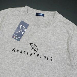 ●送料390円可能商品 アーノルドパーマー ARNOLD PALMER 新品 メンズ シンプル 半袖 Tシャツ 灰 Mサイズ [4991865T-01-M]一 三 壱★QWER★