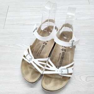 BIRKENSTOCK BALI バリ 37サイズ 24cm ナロー幅 アンクルベルト サンダル ホワイト ベージュ ビルケンシュトック 4-0912S 244992