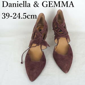 MK4795*Daniella & GEMMA*ダニエラアンドジェマ*レディースパンプス*39-24.5cm*ボルドー系