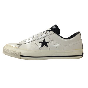 CONVERSE ONE STAR J コンバース ワンスター レザー ホワイト ブラック 白 黒 日本製 27cm US 8.5