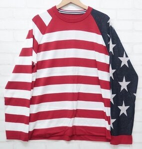 4T3955■未使用品 The Soloist 19ss sk.0001ss19 Star&Stripes Sweater ソロイスト ニット セーター