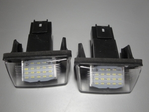 PEUGEOT 206/207/306/307/406/407他 LED ライセンス　ランプ (2p/set)　 新品　 ▽Tntj