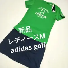 新品レディースM☆adidasgolfシャツインナー付きスコートセットアップ