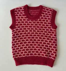 ヴィンテージ ハンドニッベスト vintage knit アメリカ古着 USA