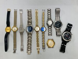 kmm24▼ブランド腕時計 10点おまとめ/レディース メンズウォッチ TECHNOS.CYMA.MCM.DIESELなど 未稼働 ジャンク時計▼