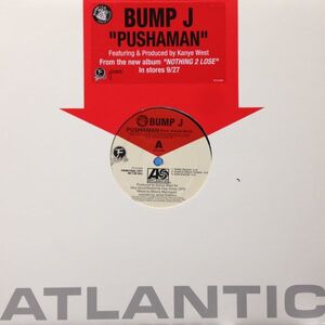 12inchレコード　BUMP J / PUSHAMAN feat. KANYE WEST