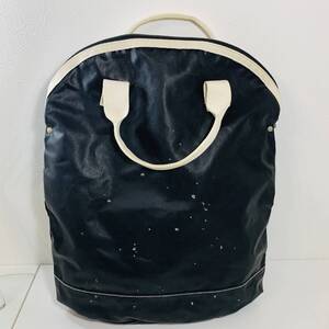 BLACK COMME des GARCONS ダメージ加工ターポリントートバッグ ブラック メンズ USE品 241227 BaL （YM)