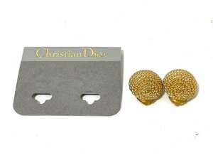 【美品】クリスチャンディオール　Christian Dior イヤリング　ゴールド　ヴィンテージ