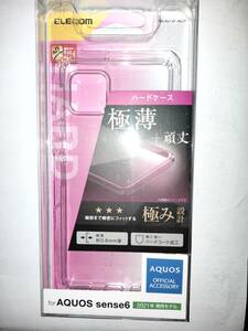 ELECOM AQUOS sense6 SH-54B SHG05 SH-RM19 SH-M19 sense6s SHG07キズや汚れから守るポリカーボネート製スリム UVコートにより美しい光沢感