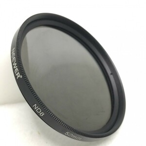 NEEWER ND8 52mm ニューワー 52mm径 ねじ込み式 ND8フィルター 絞り3段分の減光効果 中性灰色 レンズ用アクセサリー 現状品 ／ 04-00738