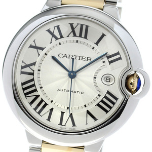 カルティエ CARTIER W69009Z3 バロンブルー LM YGコンビ 自動巻き メンズ 良品 _818638