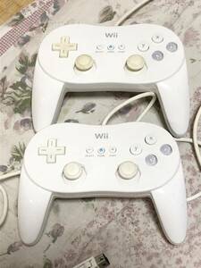 Wii クラシックコントローラープロ　２個セット　動作可　中古品