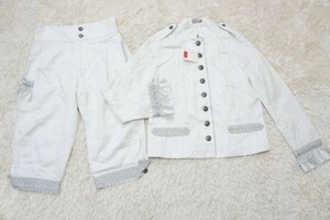 G.V.G.V◆ナポレオン風衣装*白ストライプジャケットパンツスーツ