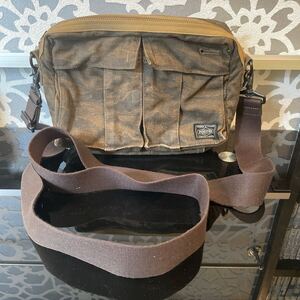 美品 ポーター PORTER ショルダーバッグ カモフラ 迷彩 吉田カバン 