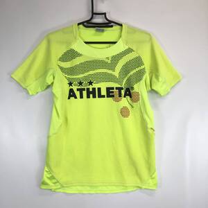 アスレタ ATHLETA 半袖プラクティスシャツ Mサイズ 蛍光イエロー