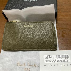 新品ポールスミスL字ファスナー カードケース小銭入れ paul smith