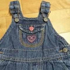 OSHKOSH オシュコシュ デニムオーバーオール 刺繍付き キッズ服