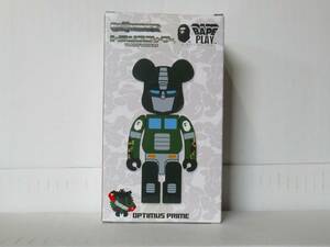 新品未開封 BE@RBRICK × TRANSFORMERS OPTIMUS PRIME BAPE(R) GREEN メディコムトイ MEDICOM TOY ベアブリック トランスフォーマー