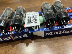 新品未使用 Mullard ムラード 6L6GC マッチドクアッド 真空管 mcIntosh MC240 MC40 marantz マッキントッシュ マランツ アンプ ギター 