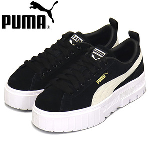 PUMA (プーマ) 380784 メイズ レディース スニーカー 01 プーマブラックxプーマホワイト PM174 24.5cm