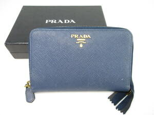 2405603-019 PRADA プラダ ラウンドファスナー 二つ折り財布 箱付