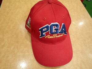 PGA・America・CAP　”真っ赤”フリーサイズ・新品です！