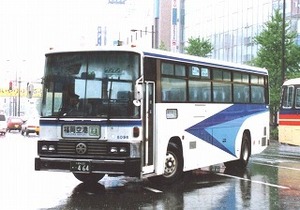 【 バス写真 Lサイズ 】 西鉄 懐かしのS型1986年式 ■ 8096久留米22か0464