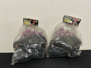 未使用未開封　A3　ゴジラ　GODZILLA　2000　ひな型ソフビフィギュア　ミレニアム　2点　特撮　現状品