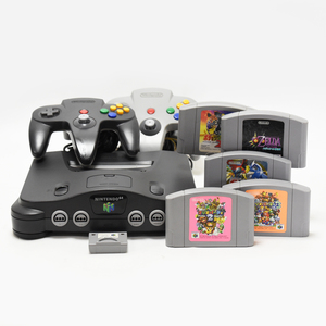 NINTENDO64 本体 動作未確認 コントローラー コントローラーパック 1個ソフト付き 5個 NUS-001 (JPN)