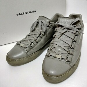 BALENCIAGA バレンシアガ アリーナ レザースニーカー グレー 41