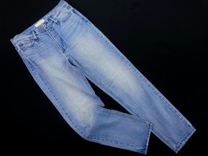 B:MING BEAMS ビームス テーパード デニムパンツ sizeS/青 ■■ ☆ ekb5 レディース