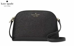 新品 ケイトスペード KATE SPADE K8713 ショルダーバッグ スモール ドーム クロスボディバッグ 111 ブラックグリッター